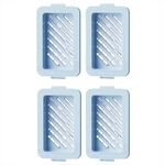4 pezzi/confezione multifunzionale in rete elastica antiscivolo scatola di sapone schiumogeno per scarico (azzurro cielo)