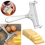 Affettatrice per formaggio, spessore regolabile, tagliaburro, raschietto in filo di acciaio inossidabile