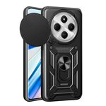 Per Xiaomi Redmi 14C 4G Custodia per fotocamera scorrevole in TPU ibrido per PC (nero)