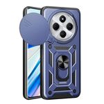 Per Xiaomi Redmi 14C 4G Custodia per fotocamera scorrevole TPU Hybrid PC Phone Case (blu)
