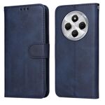 Per Redmi 14C 4G Custodia per telefono in pelle con texture di vitello classica (blu)