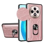 Per OPPO Reno12 F 5G Custodia per telefono TPU+PC con slot per schede e scorrevole globale Camshield (oro rosa)