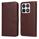 Per Xiaomi 14T Pro Classic Calf Texture Custodia in pelle Flip per telefono (marrone)