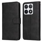 Per Xiaomi 14T Pro Custodia per telefono in pelle con texture di vitello classica (nero)