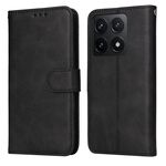 Per Xiaomi 14T Custodia per telefono in pelle con texture di vitello classica (nero)