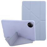Per Xiaomi Redmi Pad SE 8.7 Custodia per tablet in silicone con deformazione in pelle (lavanda)