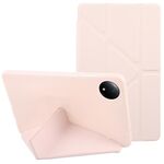 Per Xiaomi Redmi Pad SE 8.7 Custodia per tablet in silicone con deformazione in pelle (rosa)