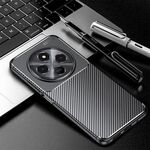 Per Redmi 14C 4G Custodia per telefono in TPU antiurto con trama in fibra di carbonio (nero)