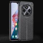 Per Redmi 14C 4G Custodia per telefono in TPU antiurto con texture litchi (nero)