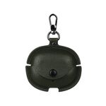 Per Realme Air 5 Pro Custodia protettiva in pelle per auricolari con gancio (verde)