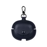 Per Realme Air 5 Pro Custodia protettiva per auricolari in pelle con gancio (blu)