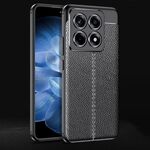 Per Xiaomi 14T Custodia per telefono in TPU antiurto con texture Litchi (nero)