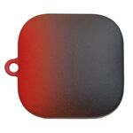 Per Redmi Buds 6 Active Edition Custodia protettiva per auricolari Bluetooth in PC rigido satinato sfumato (rosso nero)