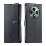 Per OPPO Reno12 F 5G Global Voltage Custodia per telefono in pelle ultrasottile a pois (nera)