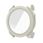 Per Garmin Fenix ​​8 AMOLED / 8 MIP 51mm Pellicola in vetro temperato Custodia protettiva per orologio PC integrata (bianco avorio)