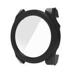 Per Garmin Fenix ​​8 AMOLED / 8 MIP 47mm Pellicola in vetro temperato Custodia protettiva per orologio PC integrata (nero)