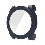 Per Garmin Fenix ​​8 AMOLED / 8 MIP 47mm Pellicola in vetro temperato Custodia protettiva per orologio PC integrata (blu notte)