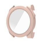 Per Garmin Fenix ​​8 AMOLED 43mm Pellicola in vetro temperato Custodia protettiva per orologio PC integrata (rosa)