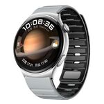 Cinturino universale magnetico in silicone per orologio da 22 mm (grigio chiaro nero)