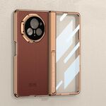 Custodia per telefono antiurto con cerniera magnetica integrata GKK per Honor Magic V3 AG Phantom (oro sabbia)