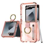 Per Samsung Galaxy Z Flip6 GKK Airbag Custodia protettiva per telefono con anello e penna (rosa)