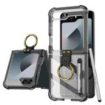 Per Samsung Galaxy Z Flip6 GKK Airbag Custodia protettiva per telefono con anello e penna (nero)