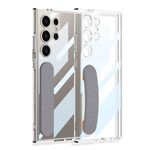 Per Samsung Galaxy S24 Ultra 5G GKK Custodia per telefono con cinturino in silicone spaziale integrato, penna non inclusa (grigio)
