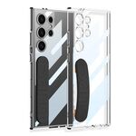 Per Samsung Galaxy S24 Ultra 5G GKK Custodia per telefono con cinturino in silicone spaziale integrato, penna non inclusa (nero)
