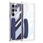 Per Samsung Galaxy S24 Ultra 5G GKK Custodia per telefono con cinturino in silicone spaziale integrato, penna non inclusa (blu)