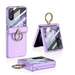 Per Xiaomi Mix Flip GKK Custodia con cerniera magnetica integrata con supporto ad anello (viola)