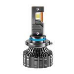 Faro anteriore spesso in lega di alluminio con tre tubi di rame a LED da 95 W, lampadina: 9006