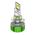 Faro per auto impermeabile in lega di alluminio con doppio tubo di rame a LED da 100 W, lampadina: 9005