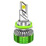 Faro per auto impermeabile in lega di alluminio con doppio tubo di rame a LED da 100 W, lampadina: H11
