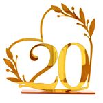 Decorazione per la casa in acrilico, numero di tavolo da pranzo digitale per matrimonio, targa per sedia, specchio fai da te, numero: 20