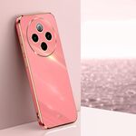 Per vivo Y300 Pro XINLI Custodia per telefono in TPU elettroplaccato 6D con bordo dritto (rosso biancospino)