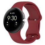 Per Google Pixel Watch 3 41mm Cinturino ufficiale in silicone (rosso)