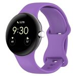 Per Google Pixel Watch 3 41mm Cinturino ufficiale in silicone (viola)