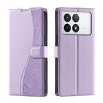 Per Redmi K70 Voltage Custodia ultra sottile in pelle a pois (viola)