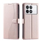 Per Redmi K70 Voltage Custodia ultra sottile in pelle a pois (oro rosa)