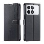 Per Redmi K70 Voltage Custodia ultrasottile in pelle a pois (nera)