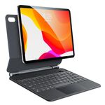 Per iPad 10a generazione 10.9 2022 Yesido Custodia in pelle con tastiera magnetica con display digitale a doppia clip (nero)