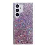 Per Samsung Galaxy S24 FE 5G Custodia per telefono in TPU epossidico con paillettes glitterate (rosa)