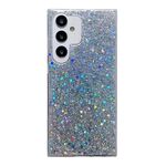 Per Samsung Galaxy S24 FE 5G Custodia per telefono in TPU epossidico con paillettes glitterate (argento)