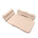 Letto gonfiabile per auto, multifunzionale, da campeggio, all'aperto, colore: beige