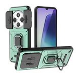 Per Redmi 14C 4G Custodia per telefono antiurto in TPU + PC con supporto scorrevole Camshield (verde)