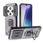 Per Redmi 14C 4G Custodia per telefono antiurto in TPU + PC con supporto scorrevole Camshield (viola)