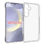 Per Samsung Galaxy S25+ 5G Custodia per telefono in TPU antiurto antiscivolo e spessa (trasparente)