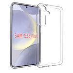 Per Samsung Galaxy S25+ 5G Custodia per telefono in TPU con texture impermeabile (trasparente)