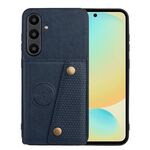 Per Samsung Galaxy S24 FE 5G Custodia magnetica per telefono con doppia fibbia e slot per schede (blu)