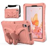Per TCL Tab 8 LE / WiFi 2023 Butterfly Bracket Custodia antiurto per tablet EVA (rosa arancione)